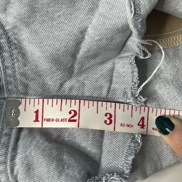 Rag & Bone Maya Highrise Grey Denim Shorts Sz 27 - Picture 9 of 9